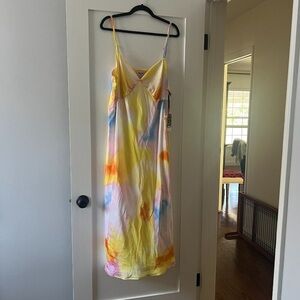 Women's Long Satin Sunset Slip Dress - DVF for Target NWT Size 1X
